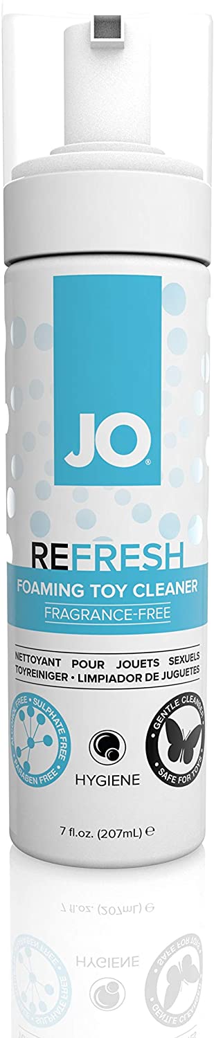 JO Foaming Toy Cleaner - Gentle Antibacterial Foam Cleaner for Intimate Toys