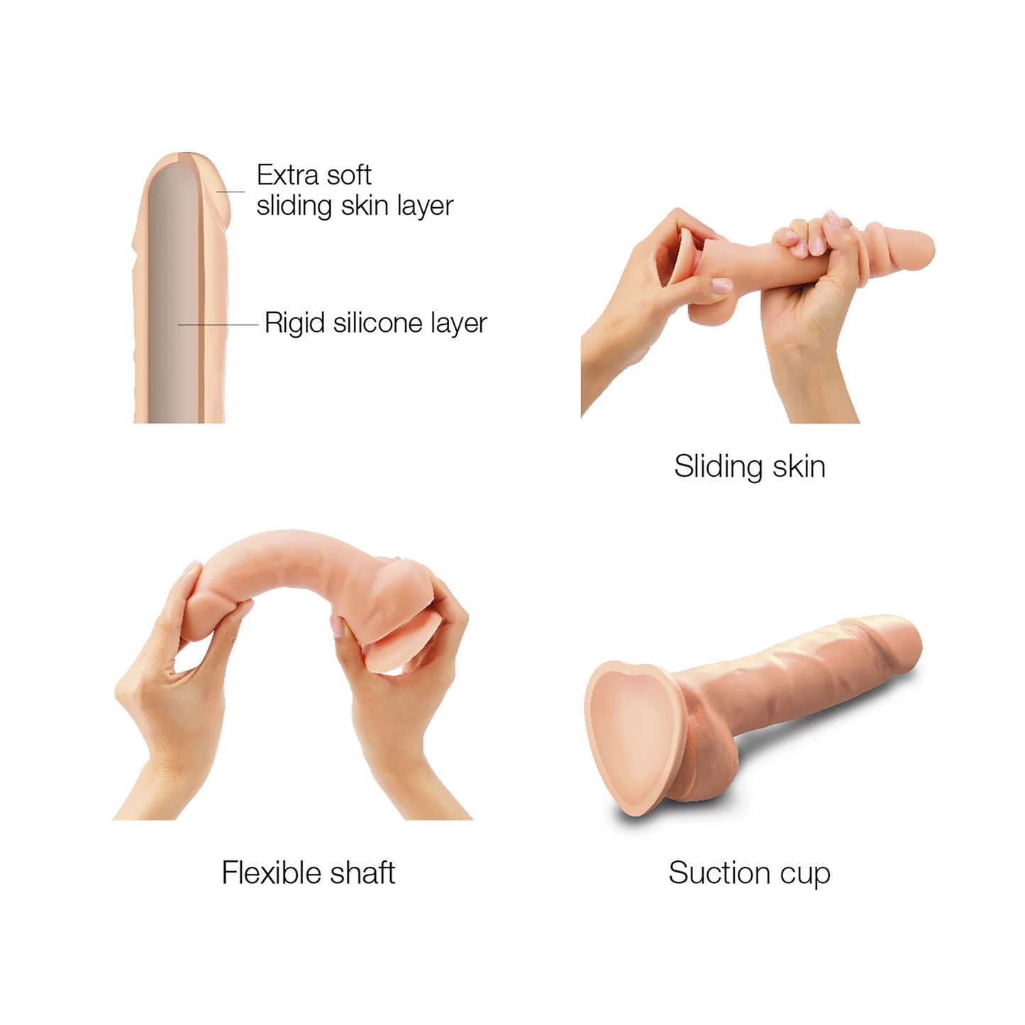 SLIDING SKIN REALISTIC DILDO